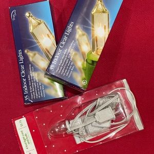 35 Indoor Clear Lights NWOT